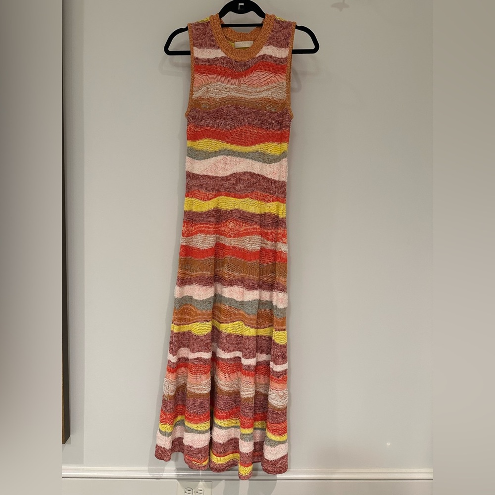 Ulla Johnson Gaia striped cotton-blend midi dress